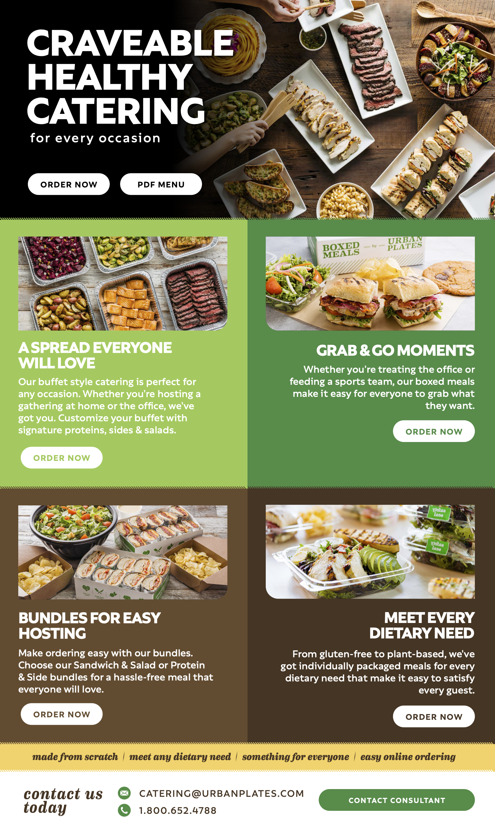 Catering home page